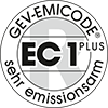 Zertifiziert durch GEV-EMICODE ®, EC 1PLUS R – sehr emissionsarm.